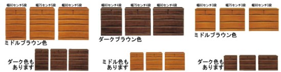 奥行55cm キャスター付き桐チェスト（WORKS）